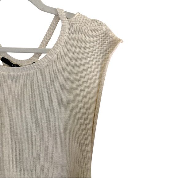 NWT Ksubi Cream Braided Backless Tank Top Relaxed Fit Sz L - Picture 2 of 7